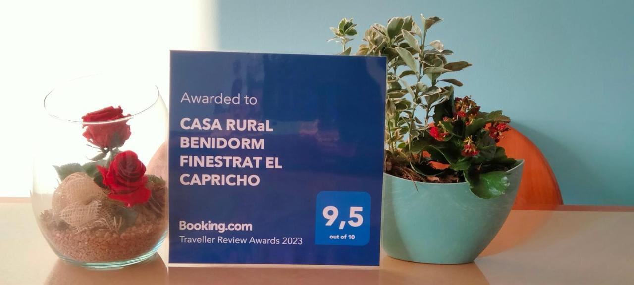Casa Rural Benidorm Finestrat El Capricho Экстерьер фото